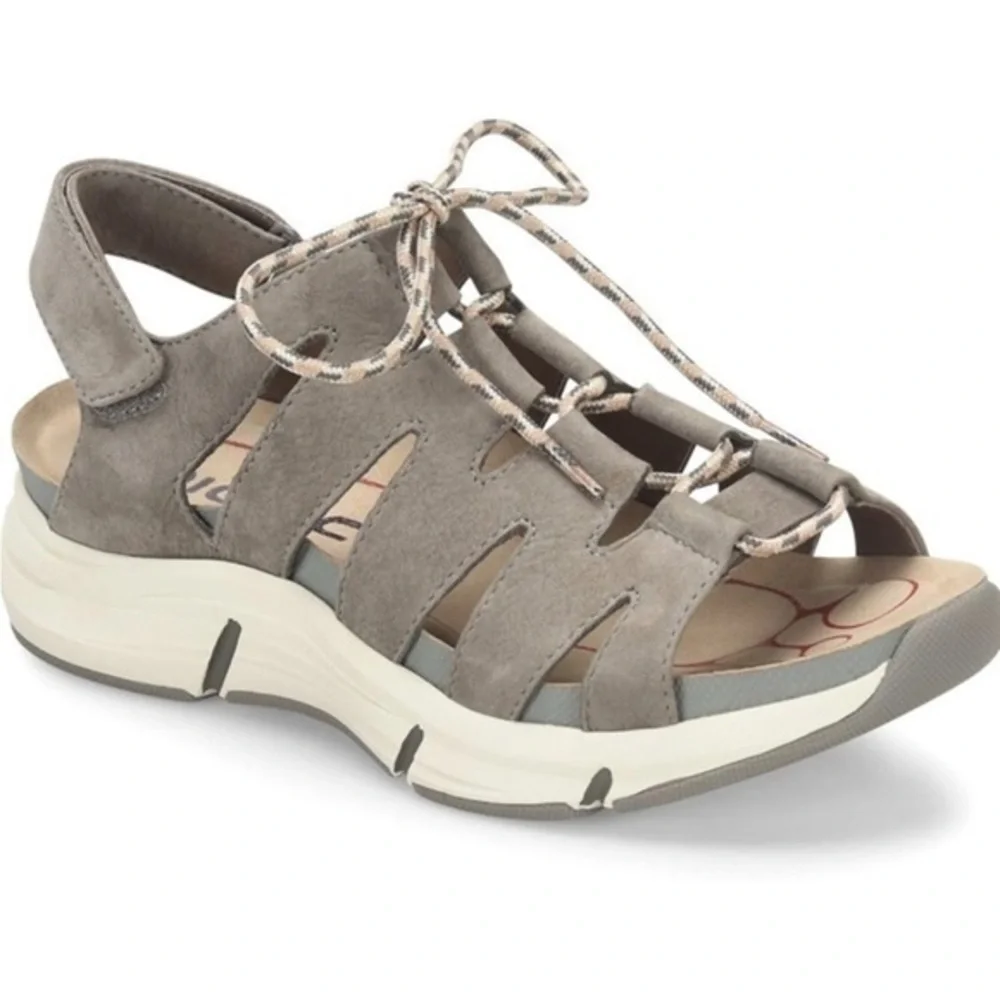 Bionica Olanda Wedged Lace Up Sandals Casual Athleisure Coastal Outdoor Shoes